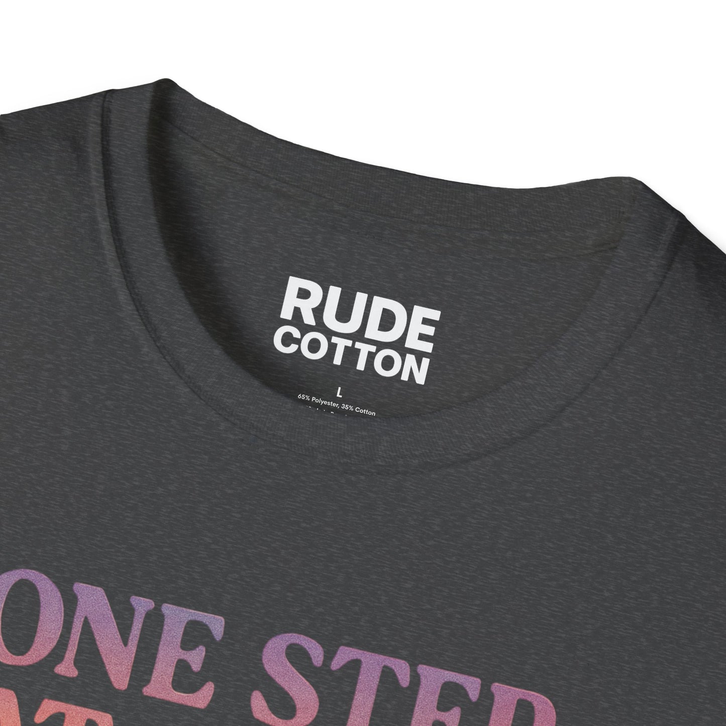 One Step at a Time Unisex Softstyle T-Shirt - Inspirational Graphic Tee