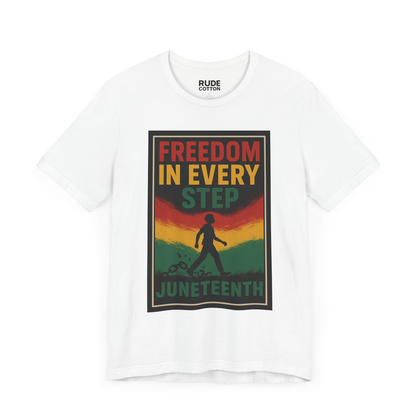 Juneteenth Freedom Short Sleeve Tee - Unisex Jersey T-Shirt