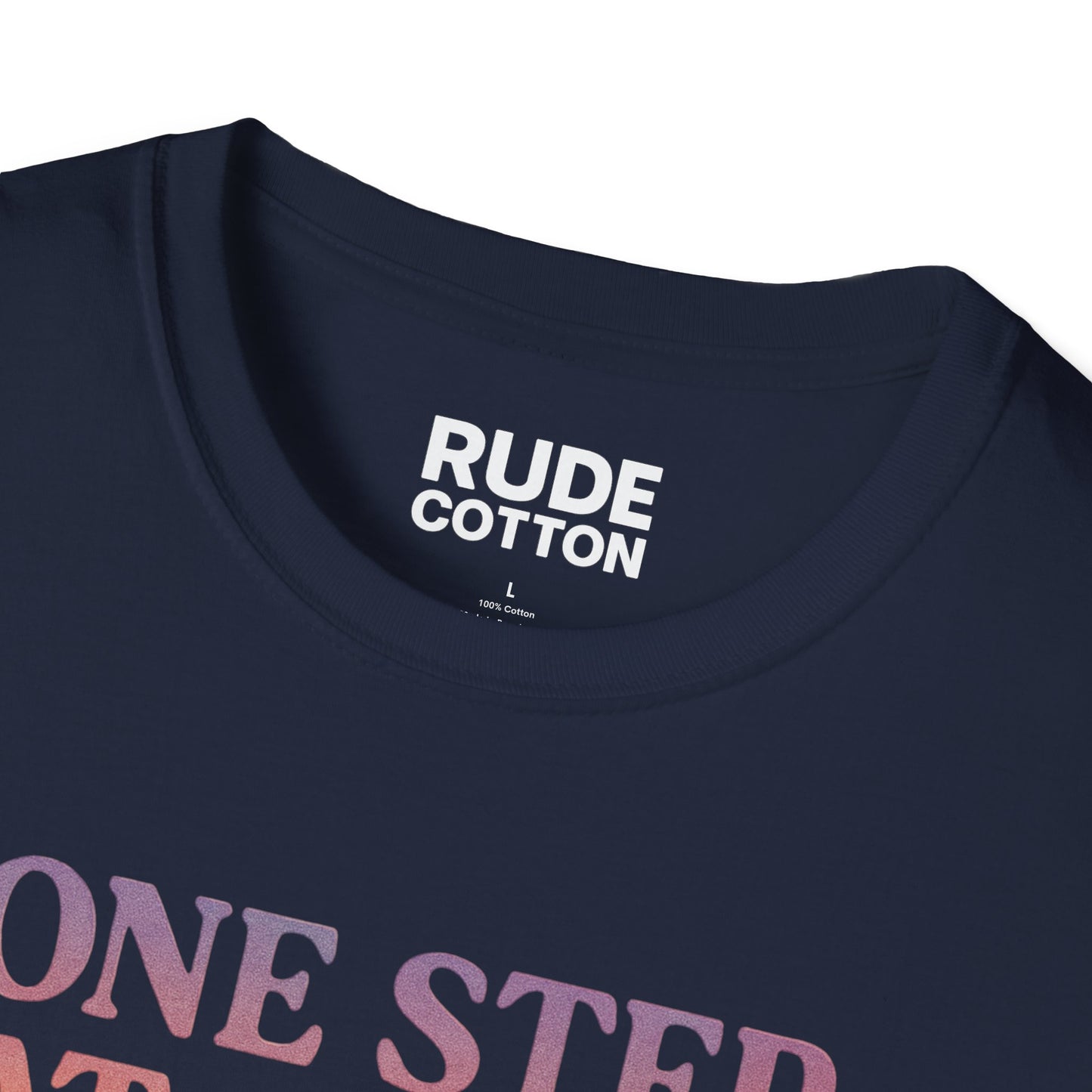 One Step at a Time Unisex Softstyle T-Shirt - Inspirational Graphic Tee