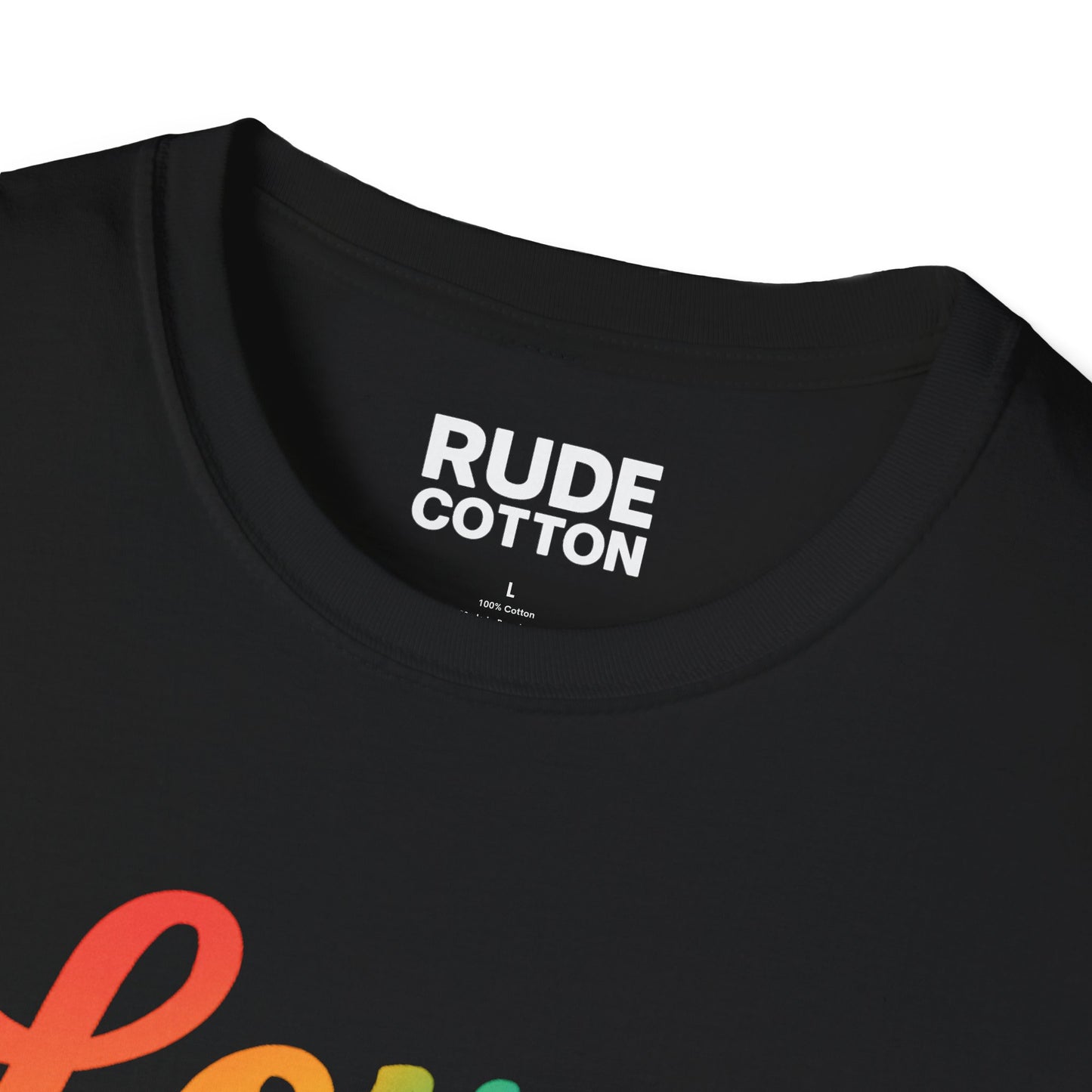 Love is a Spectrum Unisex Softstyle T-Shirt - Rainbow Heart Graphic Tee