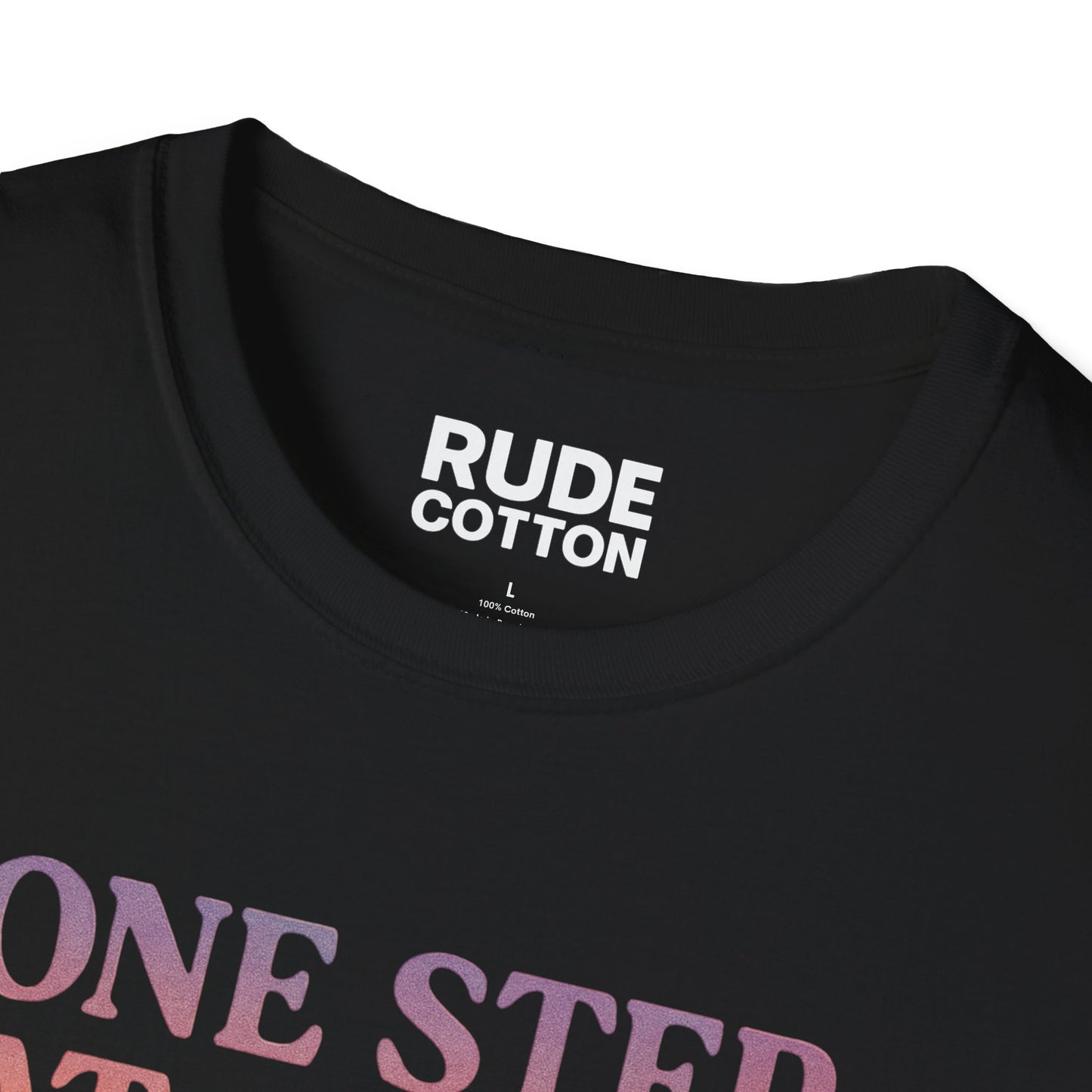 One Step at a Time Unisex Softstyle T-Shirt - Inspirational Graphic Tee
