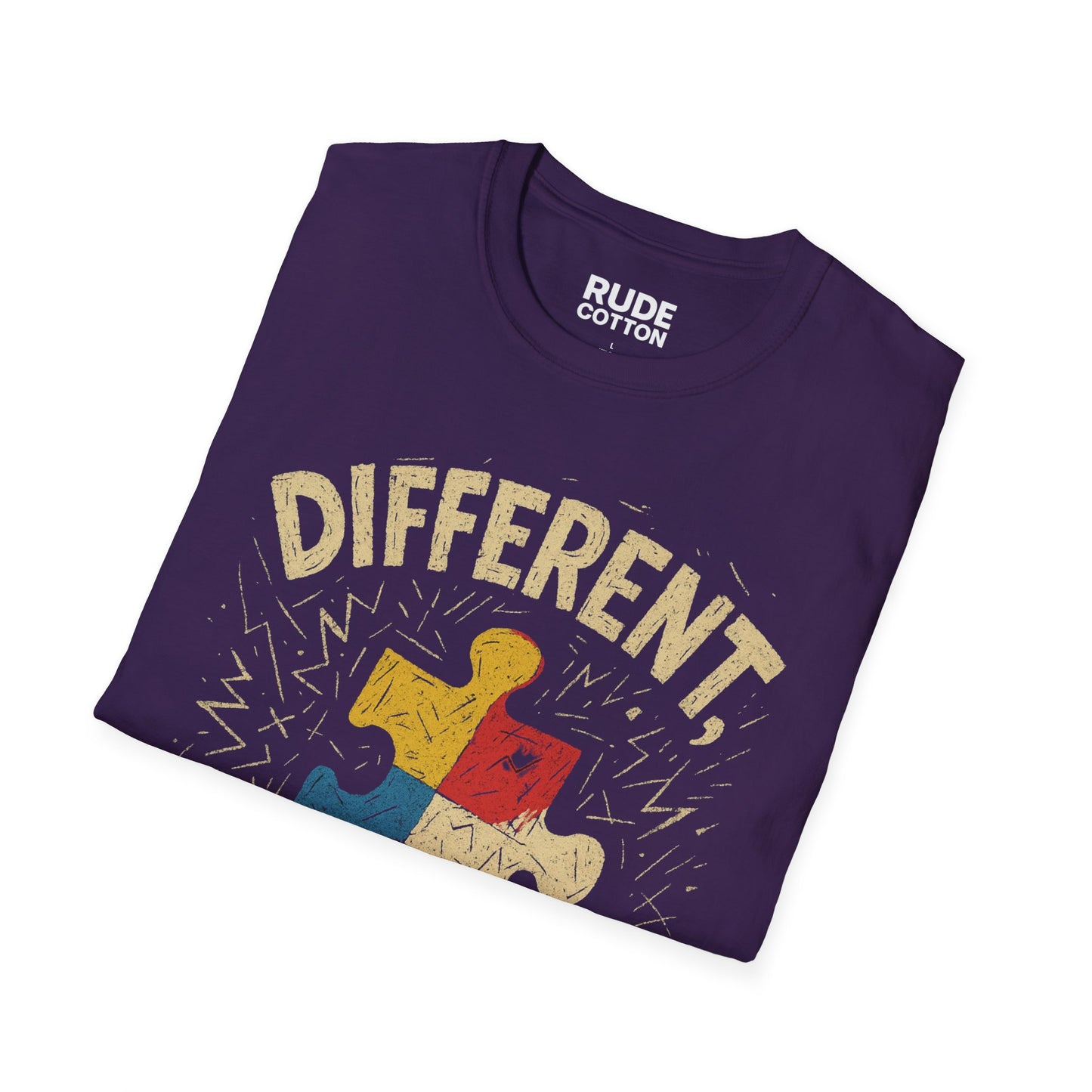 Autism Awareness T-Shirt - Different, Not Less - Unisex Softstyle Tee