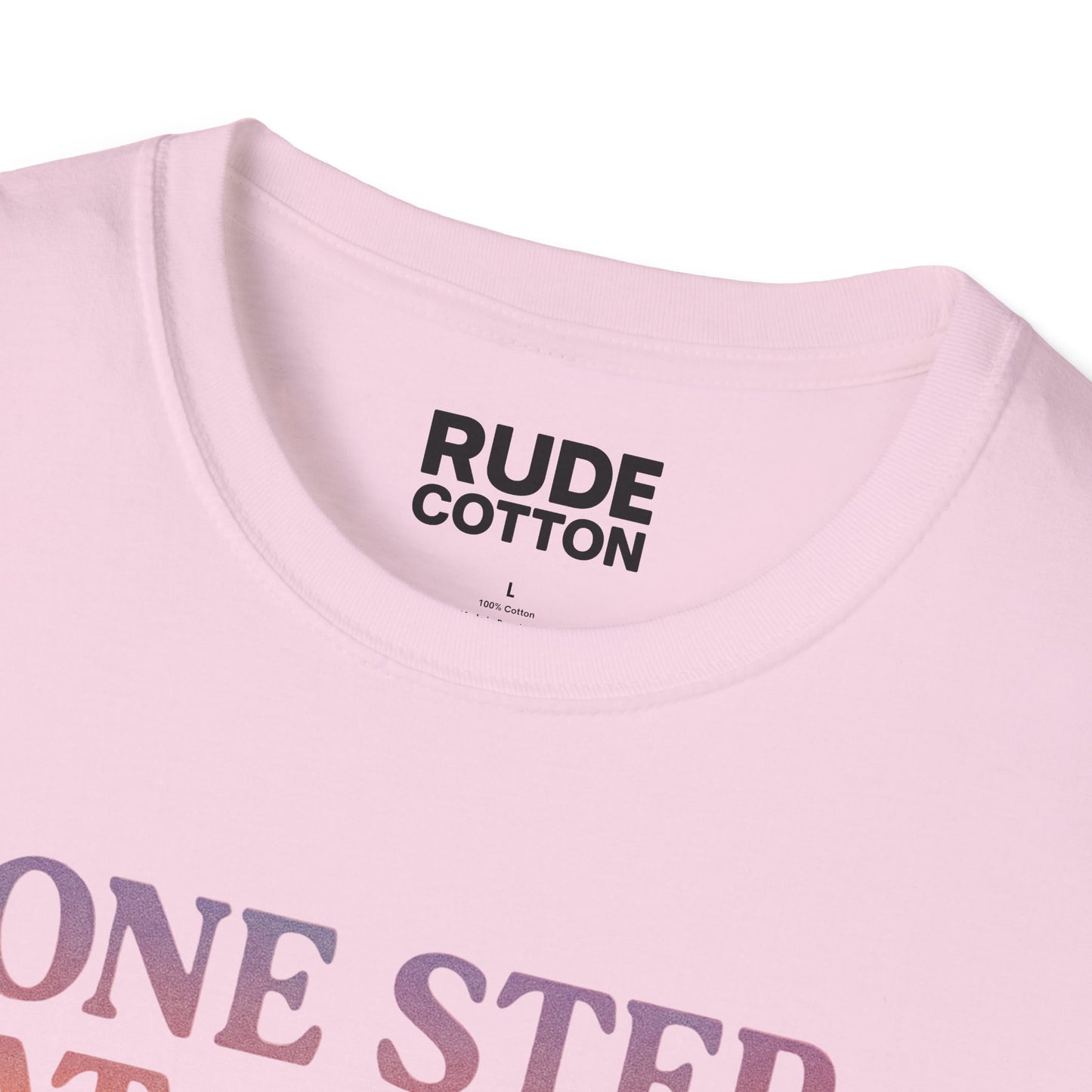 One Step at a Time Unisex Softstyle T-Shirt - Inspirational Graphic Tee