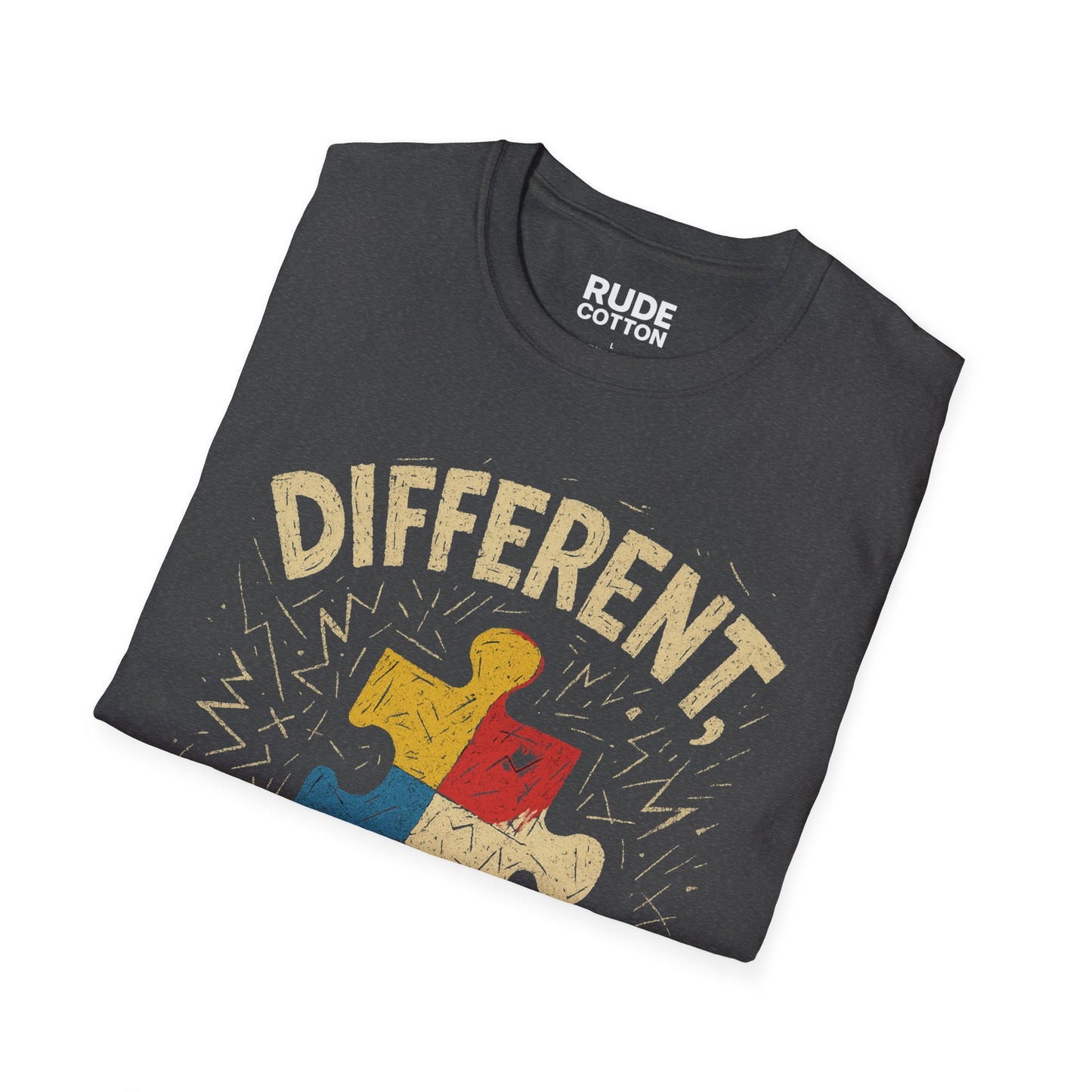 Autism Awareness T-Shirt - Different, Not Less - Unisex Softstyle Tee