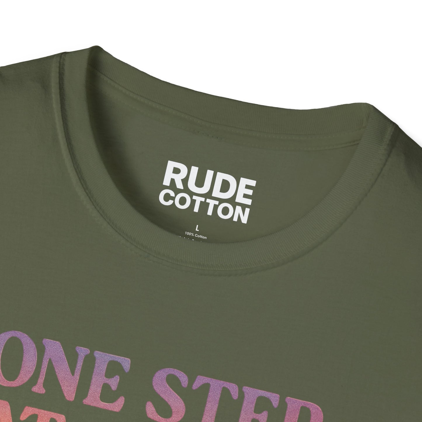 One Step at a Time Unisex Softstyle T-Shirt - Inspirational Graphic Tee