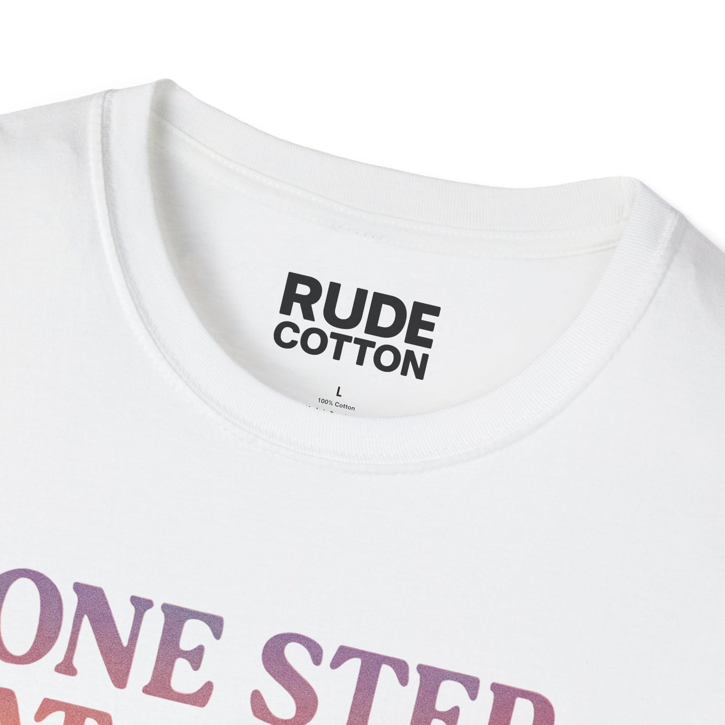 One Step at a Time Unisex Softstyle T-Shirt - Inspirational Graphic Tee