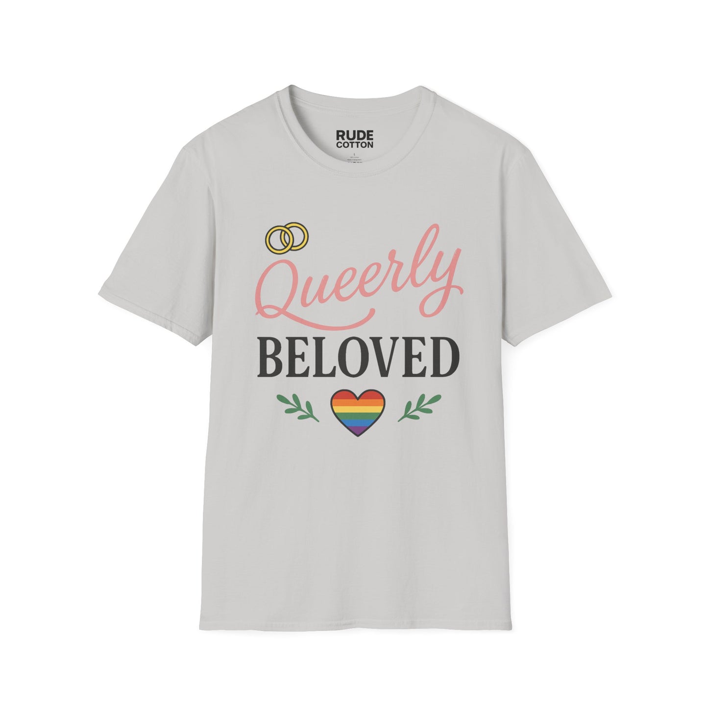 Queerly Beloved Unisex Softstyle T-Shirt - Celebrate Love & Pride