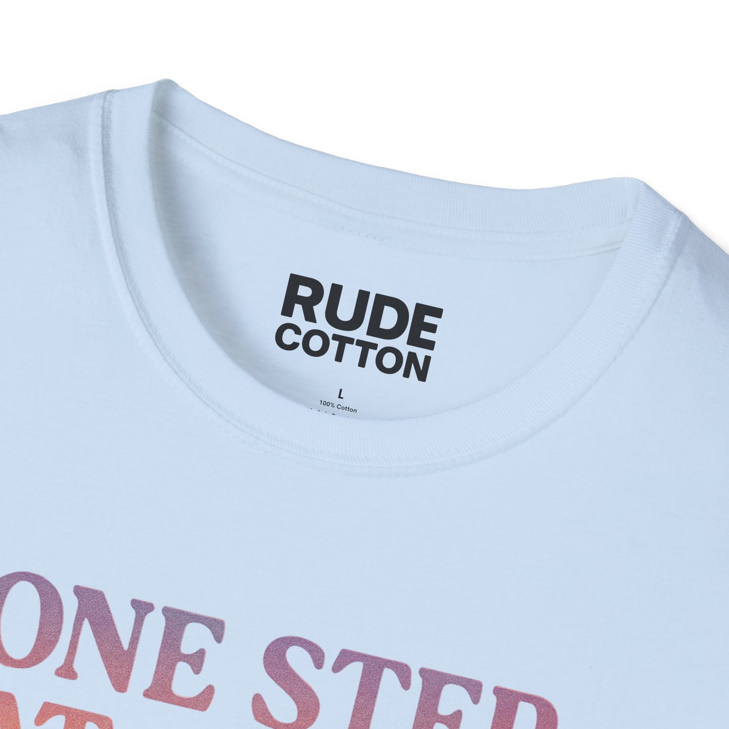 One Step at a Time Unisex Softstyle T-Shirt - Inspirational Graphic Tee