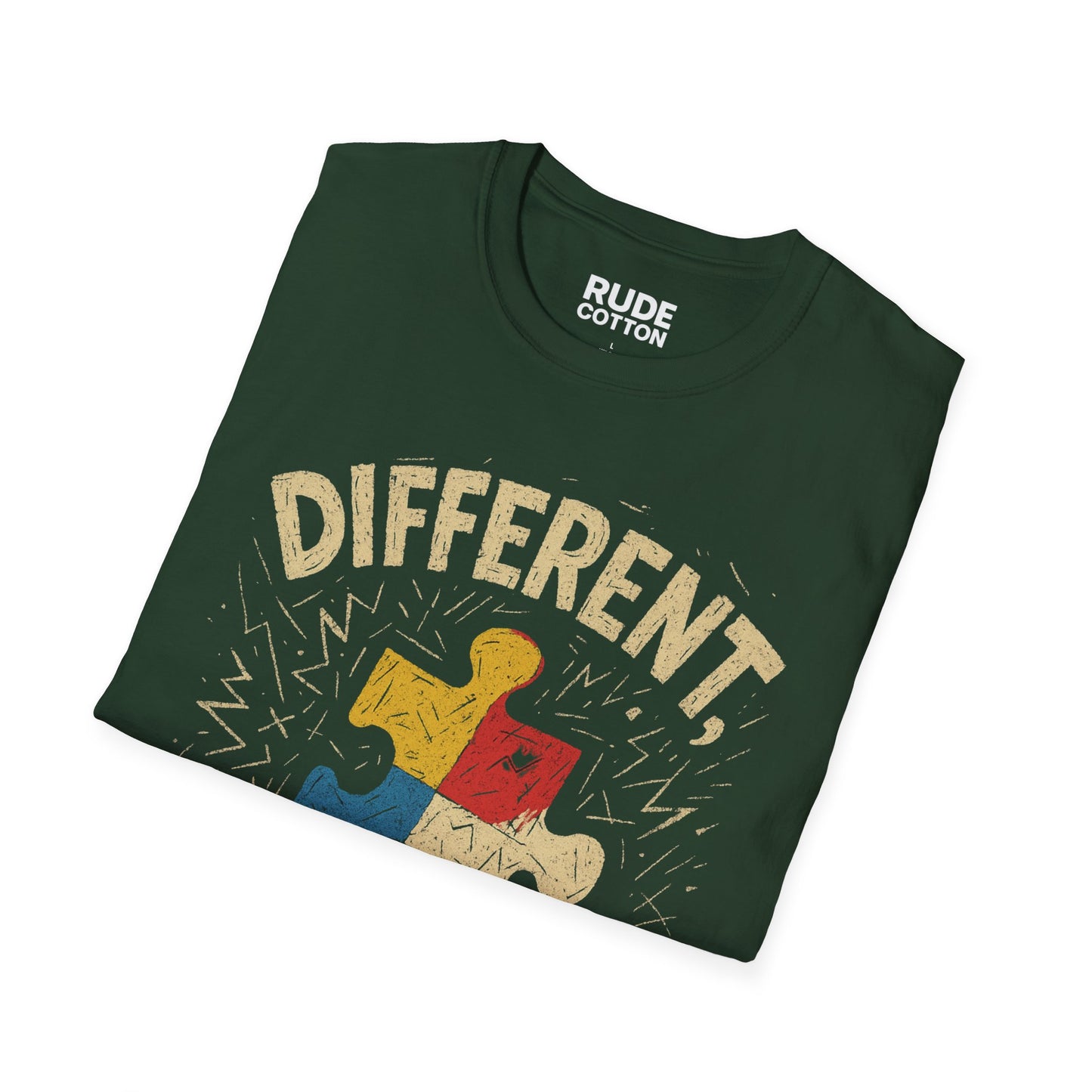 Autism Awareness T-Shirt - Different, Not Less - Unisex Softstyle Tee