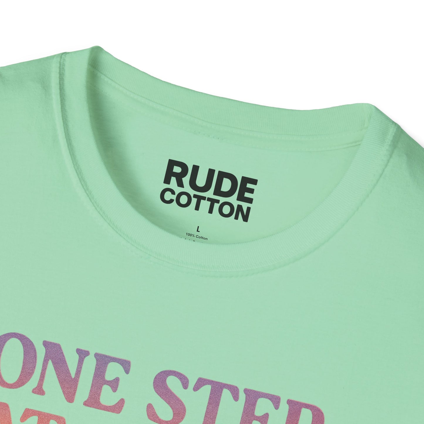 One Step at a Time Unisex Softstyle T-Shirt - Inspirational Graphic Tee